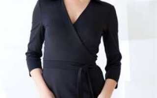 С чем носить платье с запахом?