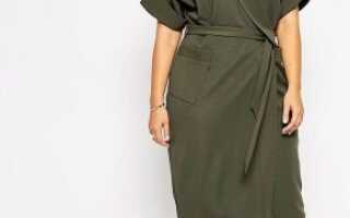 Платье-халат большого размера